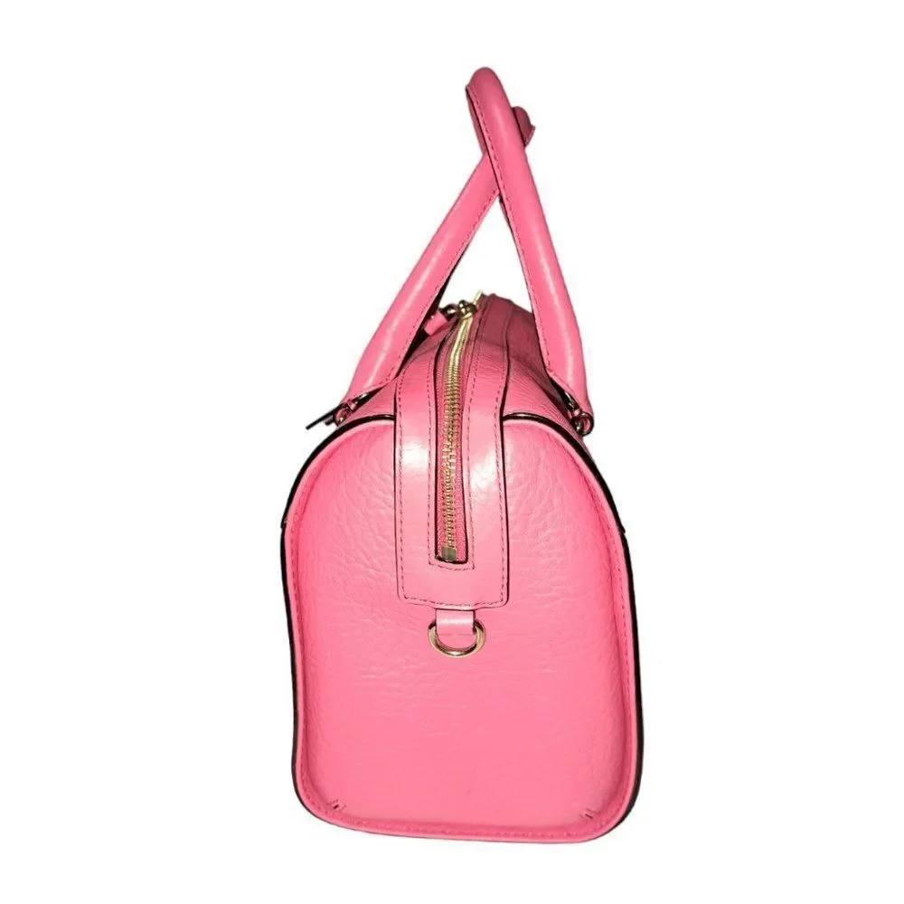 Kate Spade Women's Pink Perri Lane Bubbles Perforated Leather Delaney Purse Bag
